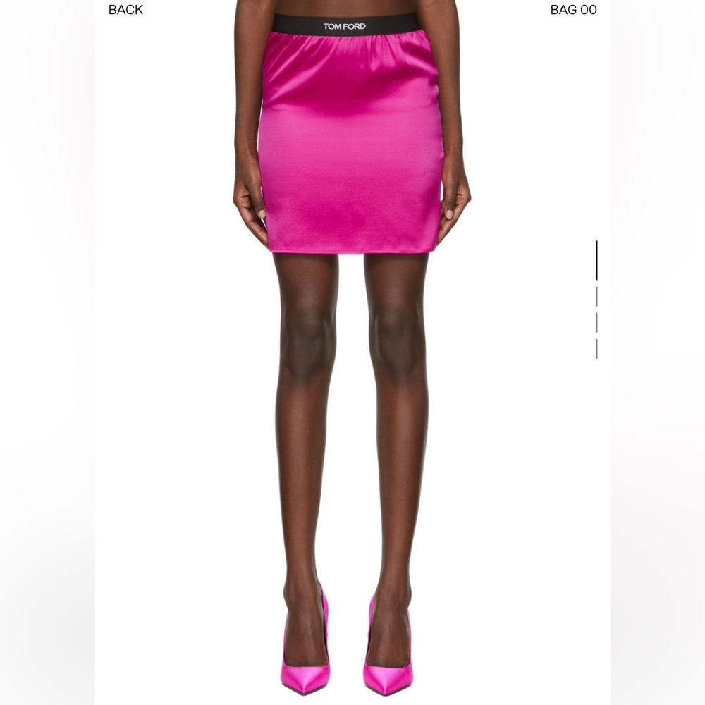 Tom Ford Hot Pink Silk Skirt